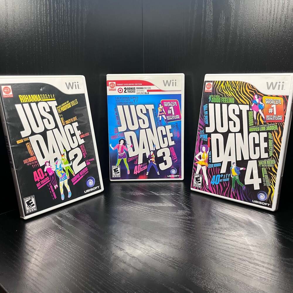 Just Dance 2, 3, & 4 Bundle Nintendo Wii - Target Exclusive Edition - TESTED